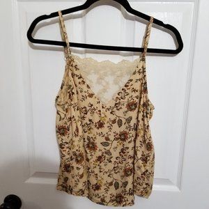American Rag Floral Lace Front Tank Top.